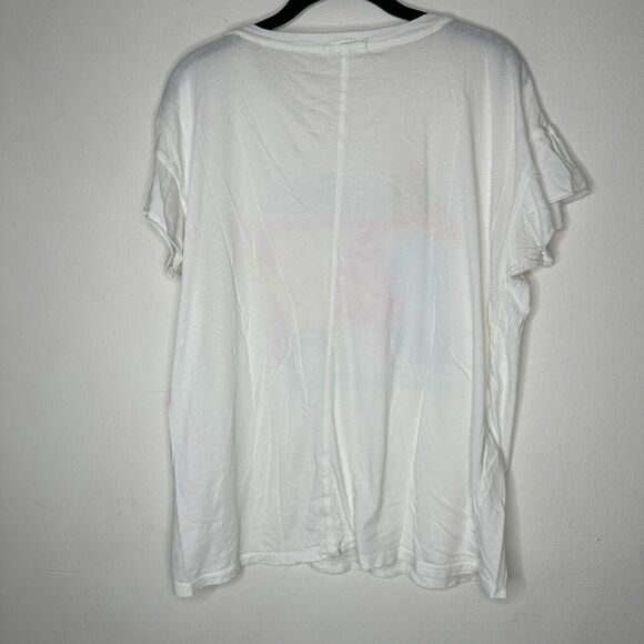 Junkfood Tees White Spring Break '94 MTV Pastel Graphic Short Sleeve Tee Large - Picture 6 of 12